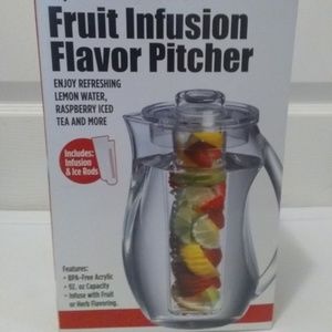 Make Raspberry Iced Tea & Lemon Water Fruit Infusion Pitcher "New"